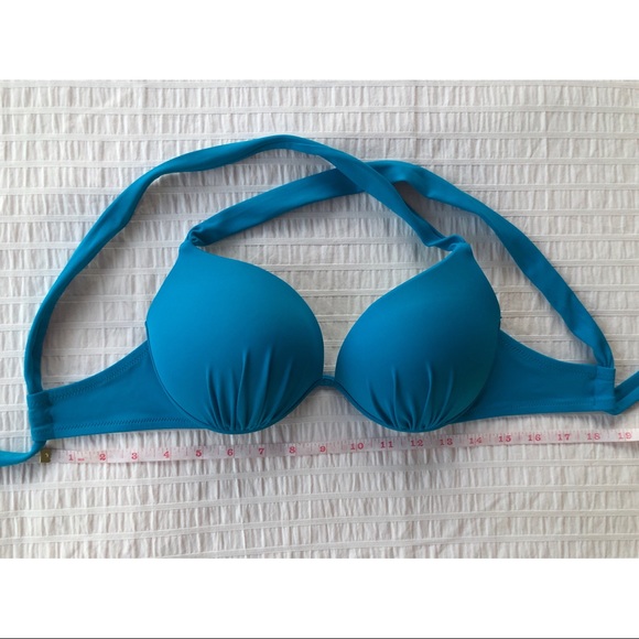 NWOT Victorias Secret 32D Deep Sky Blue Bikini Top - Picture 7 of 7